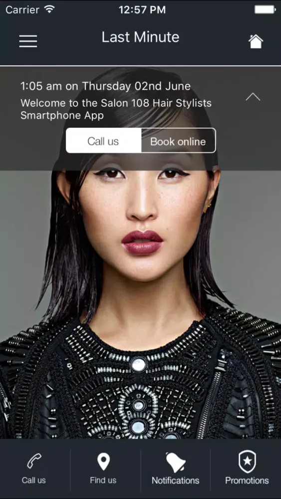 Ảnh chụp màn hình của Salon 108 Hair Stylists
