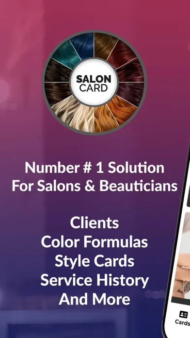 تصاویر Salon Card For Hair & Beauty