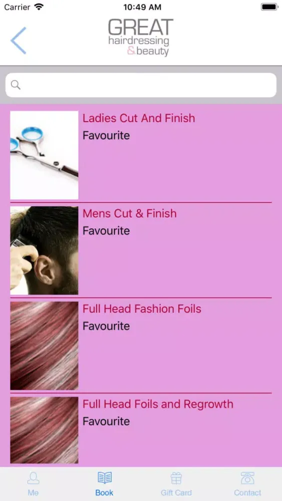 Ảnh chụp màn hình của Great Hairdressing & Beauty