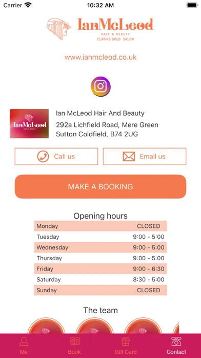 Capturas de pantalla de Ian McLeod Hair & Beauty