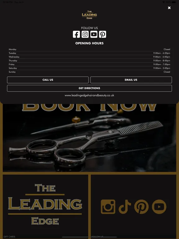 The Leading Edge Hair & Beauty iPad 应用截图