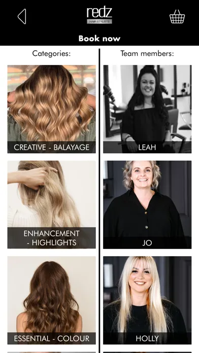 Redz Hairstylists سکرین شاٹس