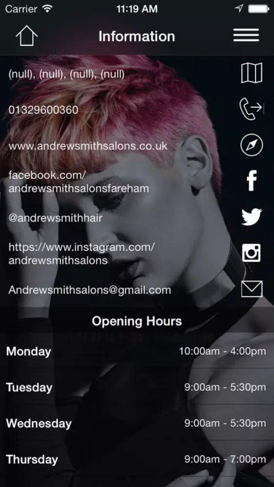 Andrew Smith Salons Official स्क्रीनशॉट