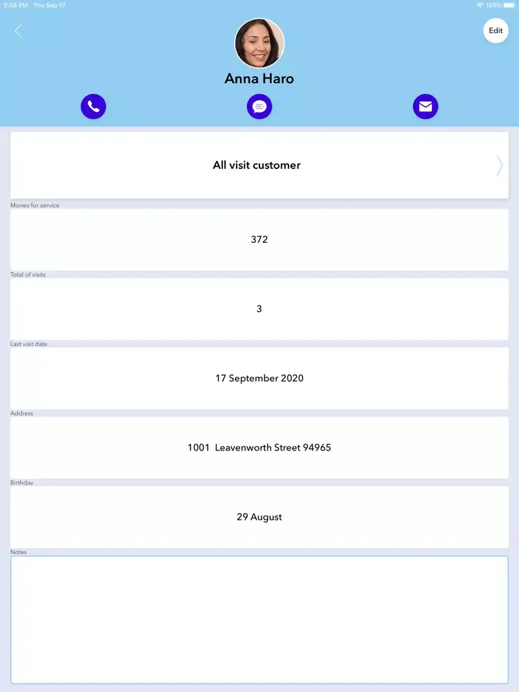Booking customers iPad  سکرین شاٹس