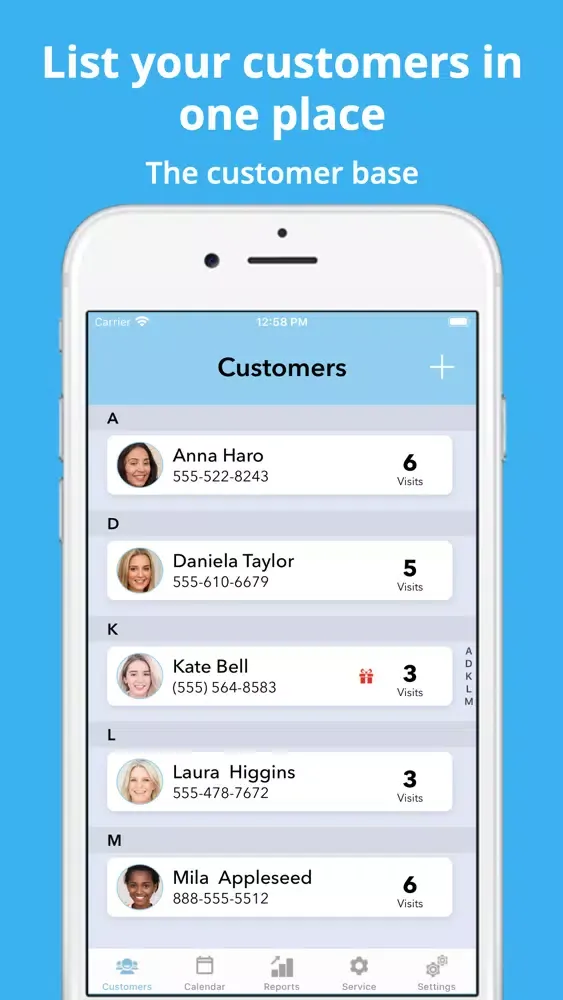 Booking customers سکرین شاٹس
