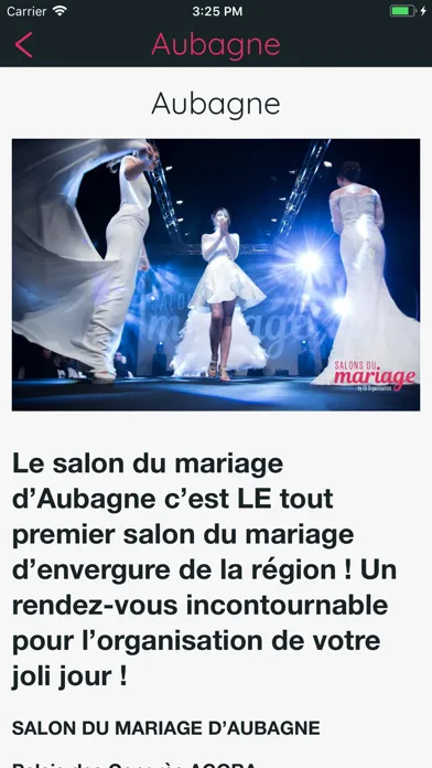 Скриншоты Salons du Mariage du Sud Est