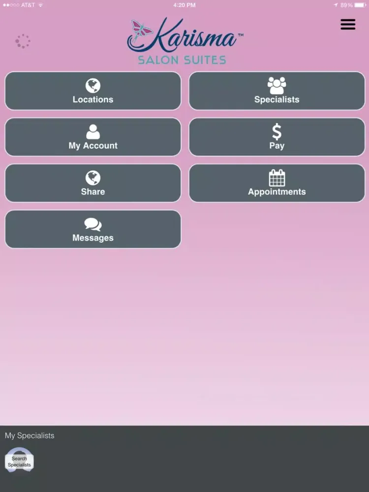 Karisma Salon Suites iPad 应用截图