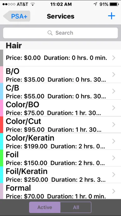 Tangkapan skrin Personal Salon Assistant Plus