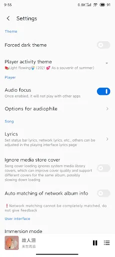 Ảnh chụp màn hình của Salt Player - Music Player