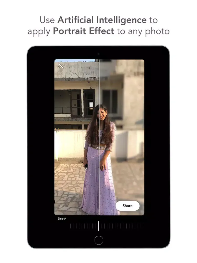 DepthBlur - Blur with AI iPad 应用截图