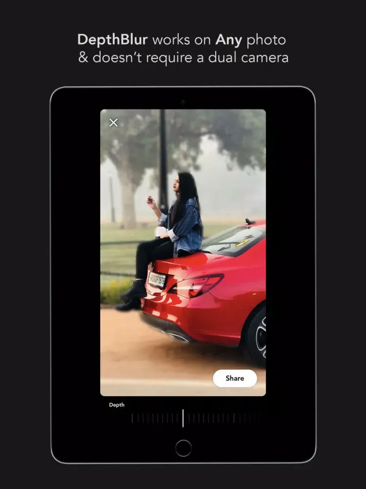DepthBlur - Blur with AI iPad 应用截图