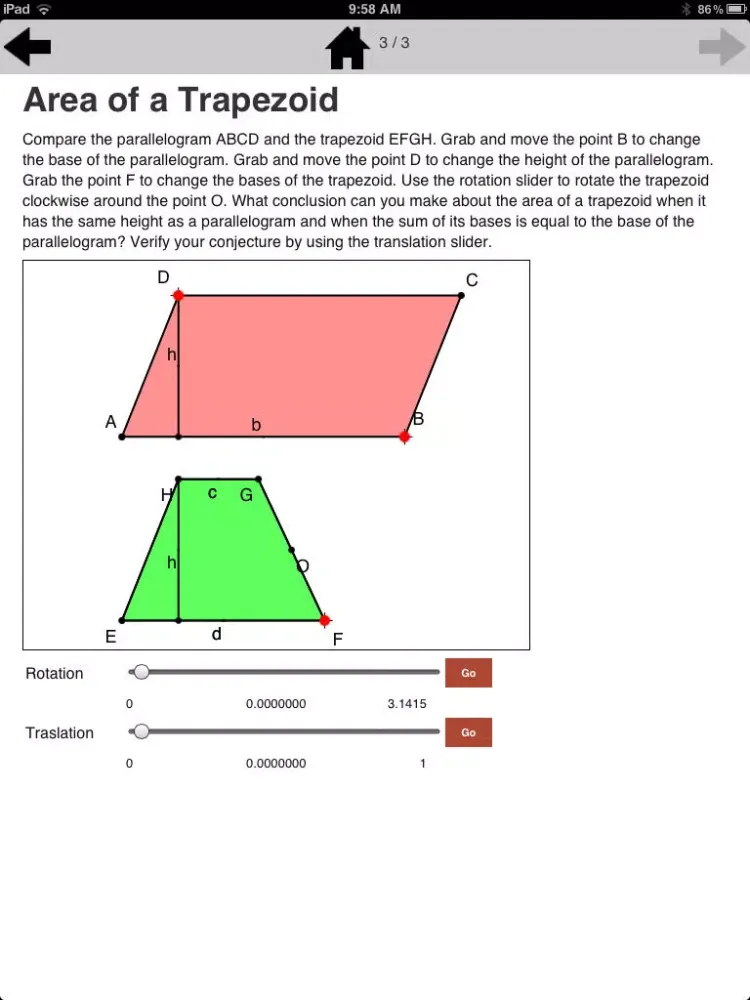Area Formulas 6.G.1 iPad  Ekran Görüntüleri