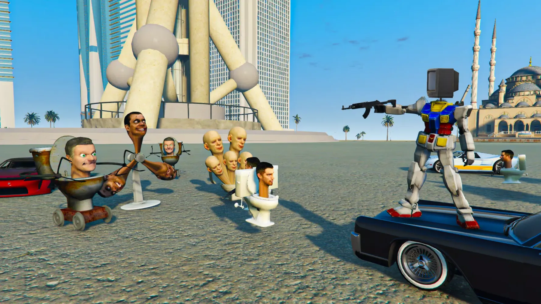 Robot Toilet Head: Toilet War Screenshots
