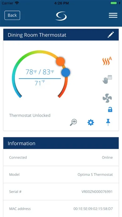 Salus Smart Home - N. America Screenshots
