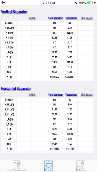 Two Phase Separator Lite Screenshots