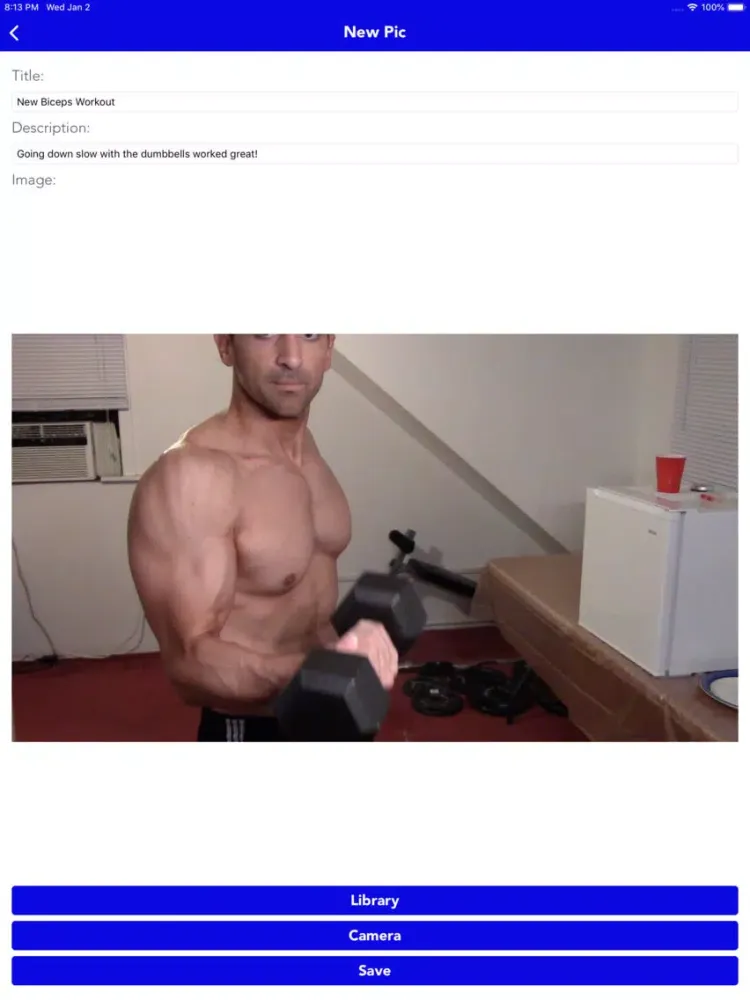Capturas de tela do Fit Pics iPad 