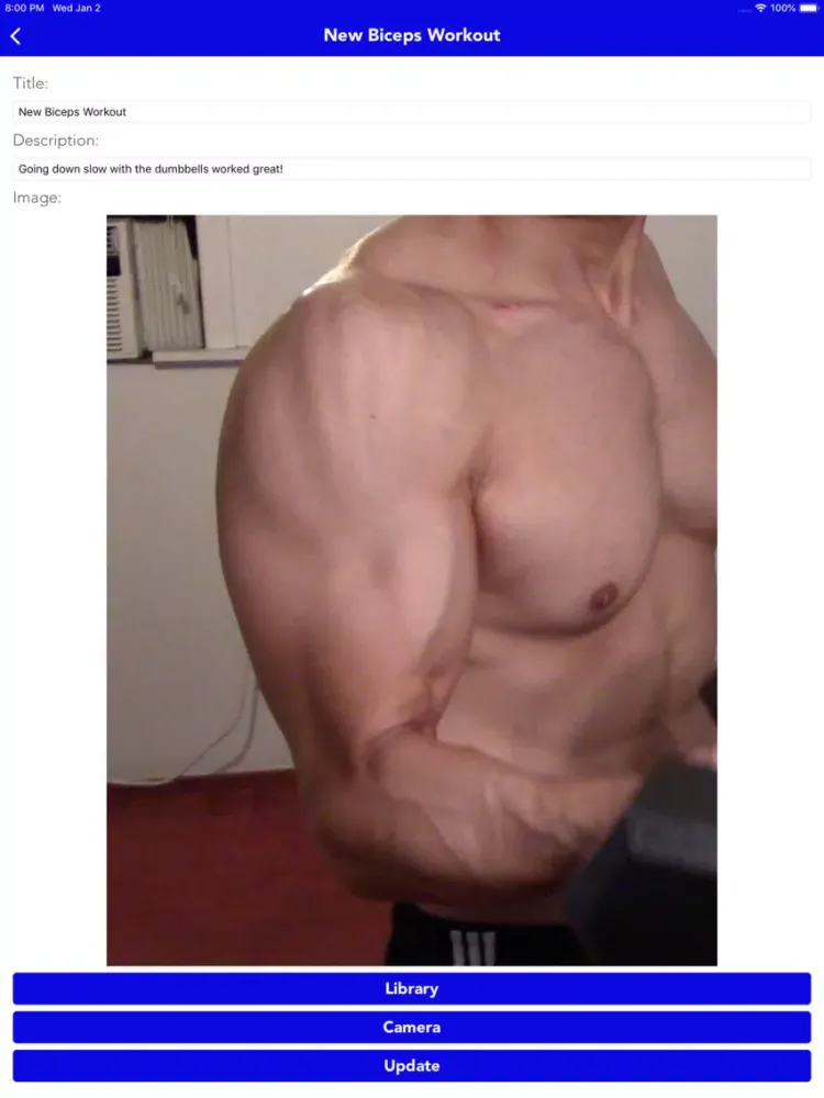 Capturas de tela do Fit Pics iPad 