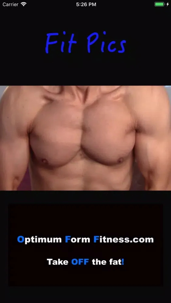 Capturas de tela do Fit Pics