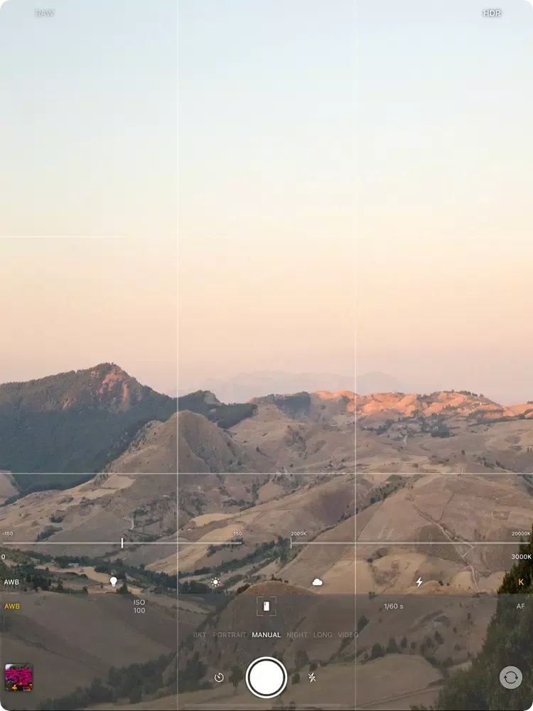 ภาพหน้าจอของ Lumina manual AI camera iPad 