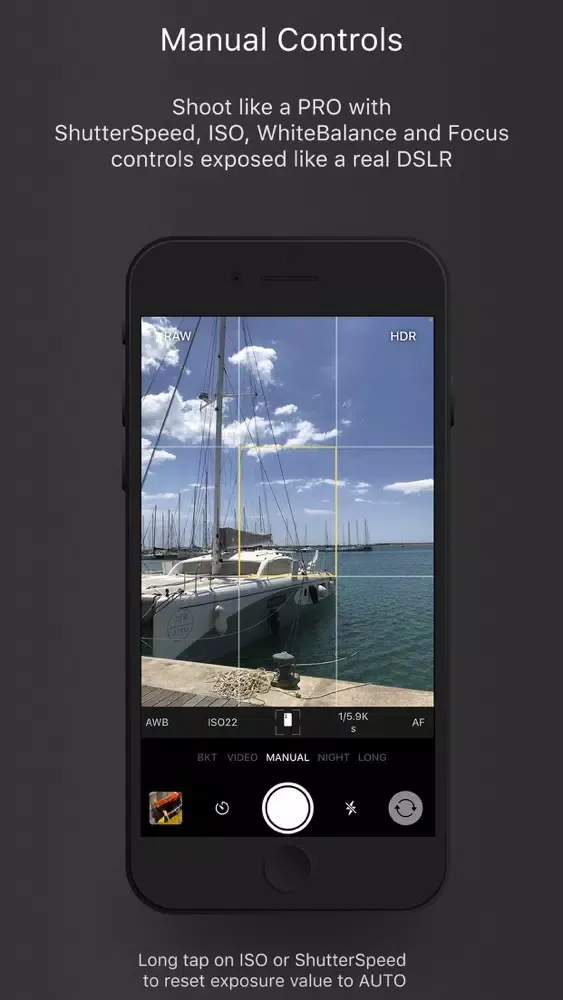 ภาพหน้าจอของ Lumina manual AI camera