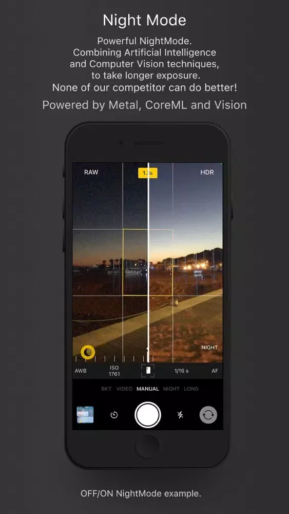 ภาพหน้าจอของ Lumina manual AI camera
