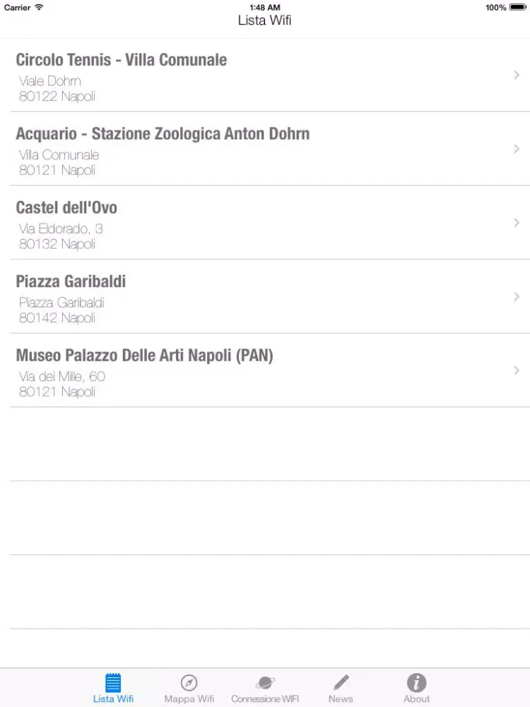 Capturas de pantalla de Napoli Cloud City iPad 