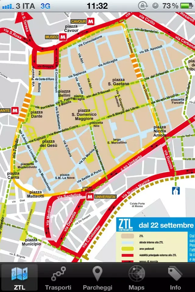 Ảnh chụp màn hình của ZTL Napoli