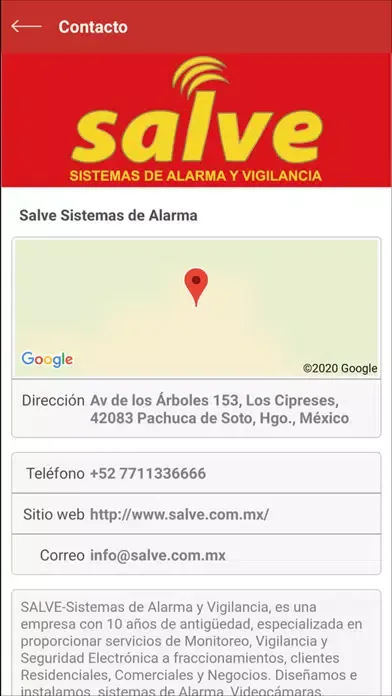 Capturas de tela do Salve Sistemas de Alarma