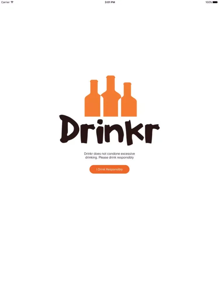 Drinkr - Drinkr Responsibly iPad  Ekran Görüntüleri