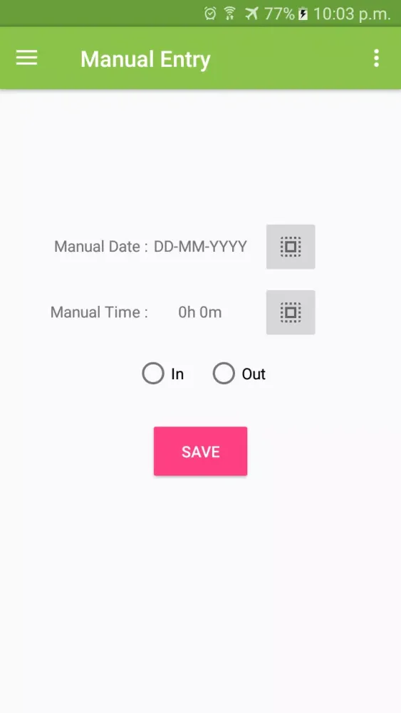 Ảnh chụp màn hình của Time Tracker - IN OUT