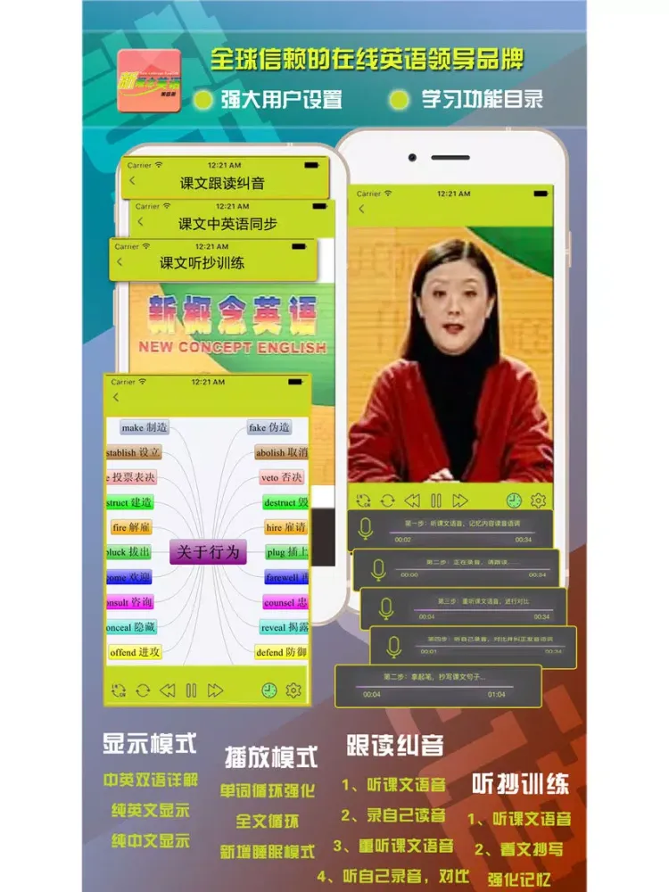 Tangkapan skrin 新概念英语第四册-日常英语口语学习精品版 iPad 