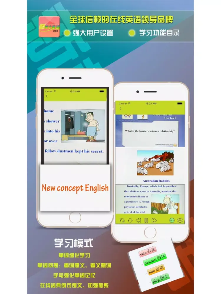 Tangkapan skrin 新概念英语第四册-日常英语口语学习精品版 iPad 