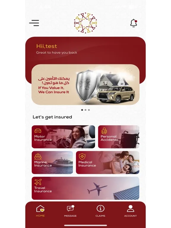 Alkhaleej Takaful Insurance iPad  Screenshots