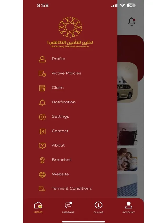 Alkhaleej Takaful Insurance iPad  Screenshots