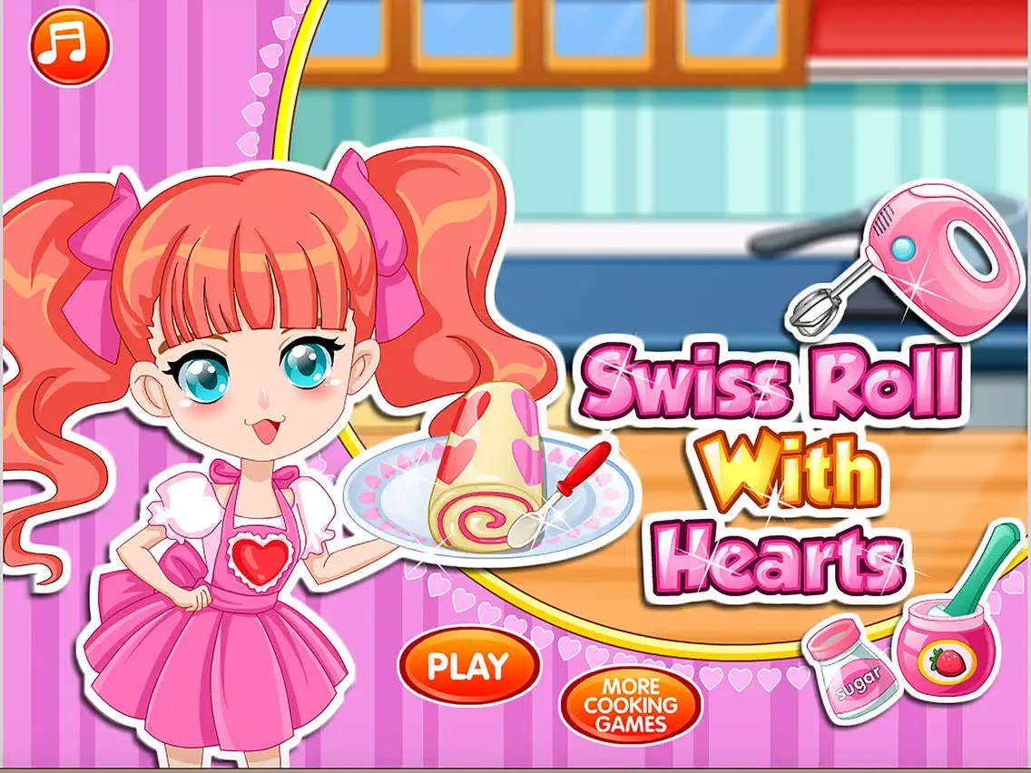 Zrzuty ekranu Rolled Cake With Hearts Game iPad 