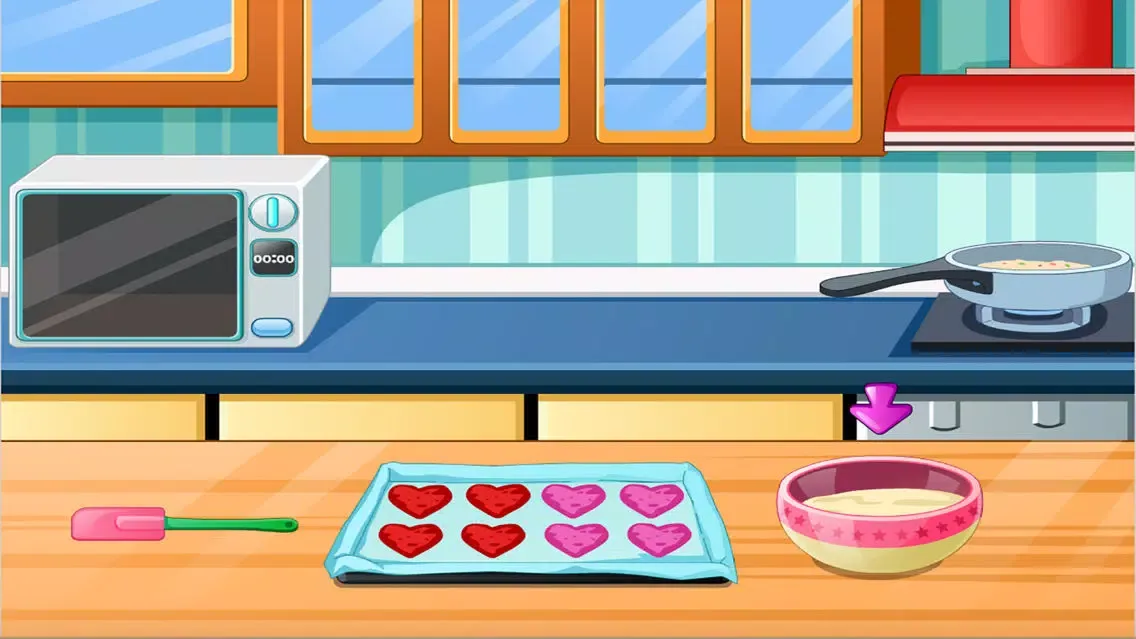 Zrzuty ekranu Rolled Cake With Hearts Game