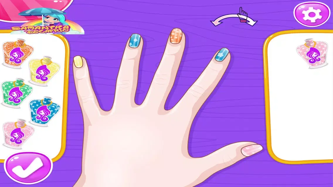 Ảnh chụp màn hình của Cupid Valentines Nails Game