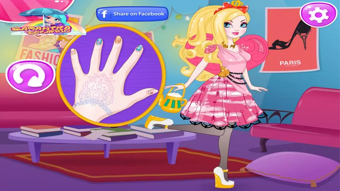 Ảnh chụp màn hình của Cupid Valentines Nails Game