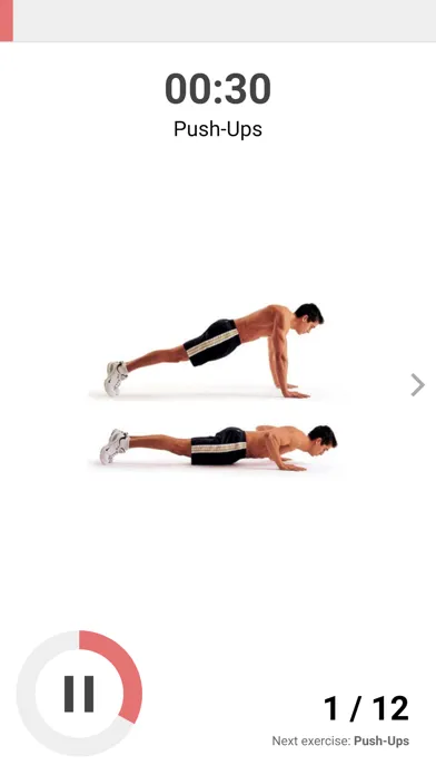 Capturas de tela do Arm Workout Routine