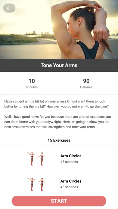 Capturas de tela do Arm Workout Routine