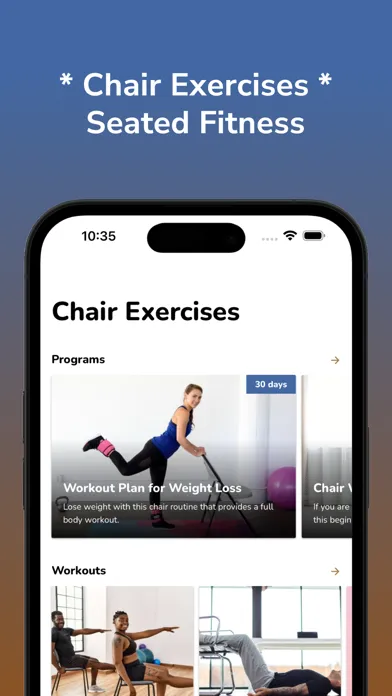 Chair Exercises - Sit & Be Fit سکرین شاٹس