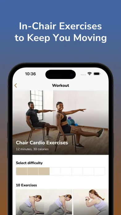 Chair Exercises - Sit & Be Fit سکرین شاٹس