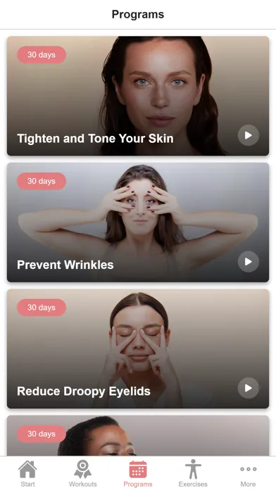 Ảnh chụp màn hình của Face Yoga - Facial Exercises