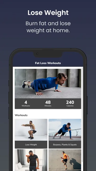 Capturas de pantalla de Fat Loss Workout Plan For Men