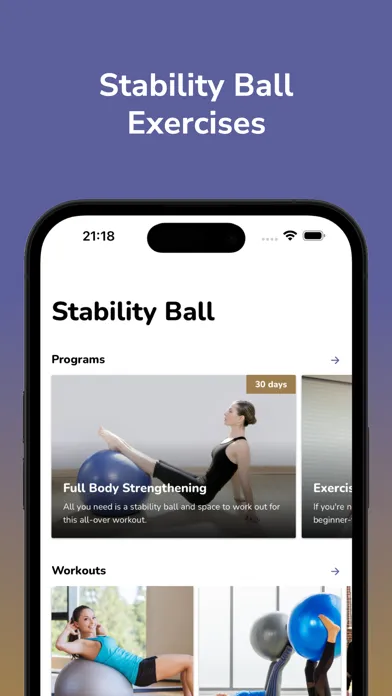 Stability Ball Workout Guide Ekran Görüntüleri