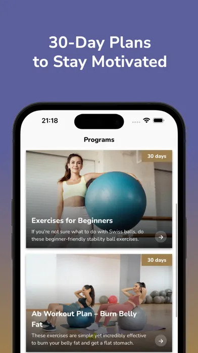 Stability Ball Workout Guide Ekran Görüntüleri