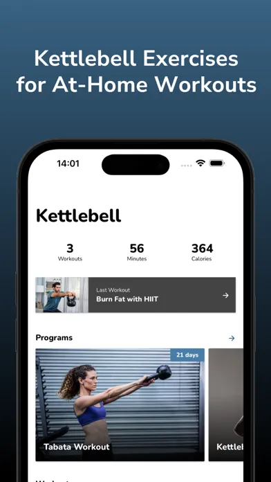 Capturas de pantalla de Kettlebell Home Workouts