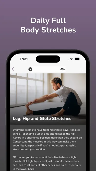 Capturas de tela do Stretching Routine