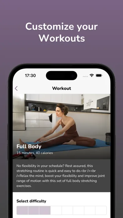 Capturas de tela do Stretching Routine