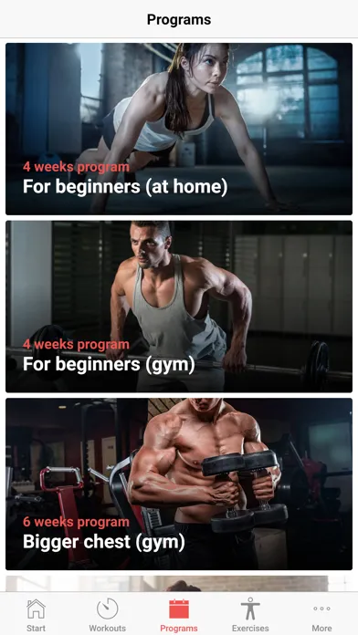 ภาพหน้าจอของ Upper Body Workout Plan